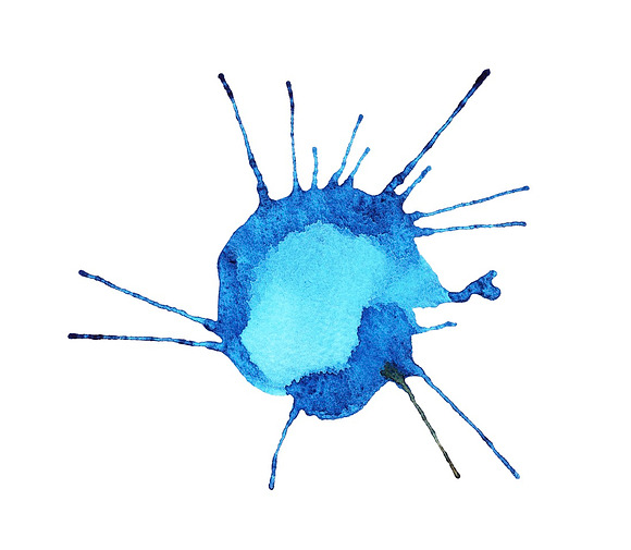 Watercolor (raster and vector) blots in Textures - product preview 10