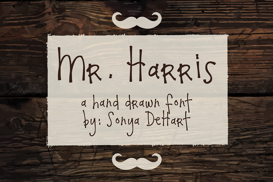 Mr. Harris A Hand Drawn Font