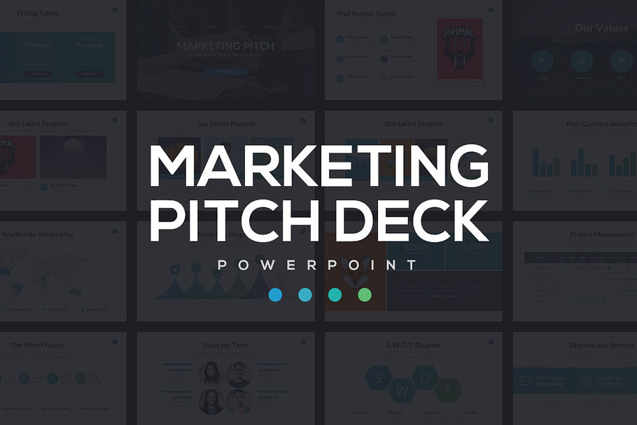 Marketing Pitch Deck PowerPoint Presentation Template 
