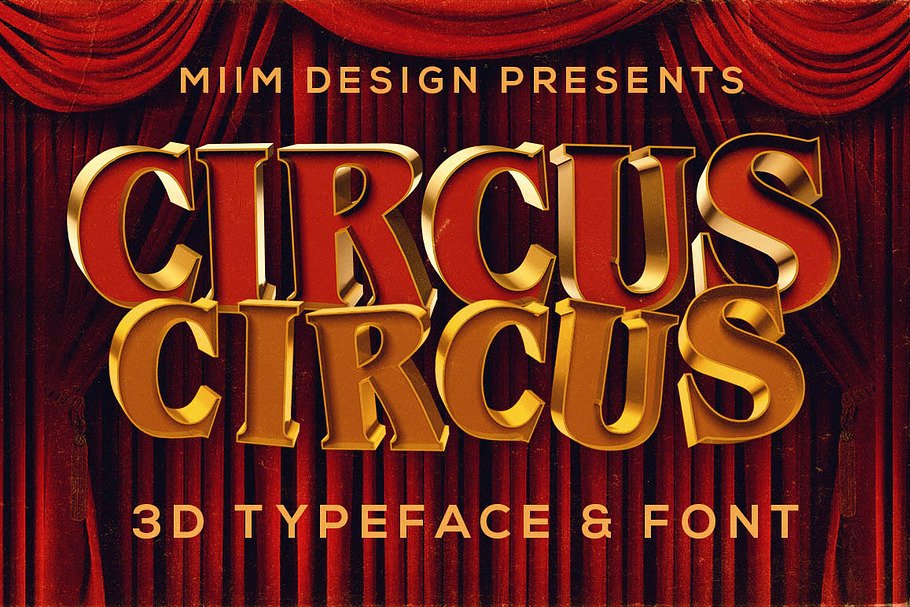 CircusCircus - 3D Lettering & Font in Circus Fonts - product preview 8