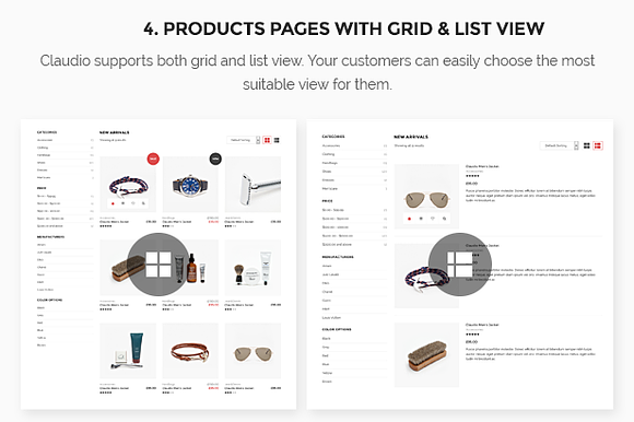 Claudio - Modern Ecommerce Theme in WordPress Commerce Themes - product preview 5