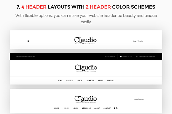 Claudio - Modern Ecommerce Theme in WordPress Commerce Themes - product preview 8
