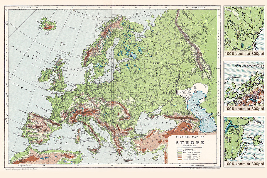 Antique Maps 8.5x11in - Vol.01
