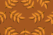 Seamless pattern with leaf