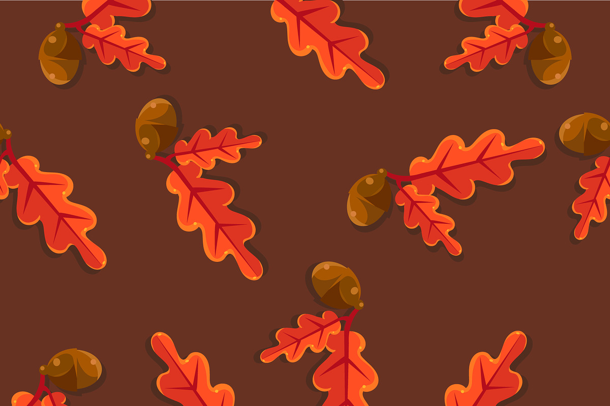 Seamless pattern with leaf, in Patterns - product preview 8