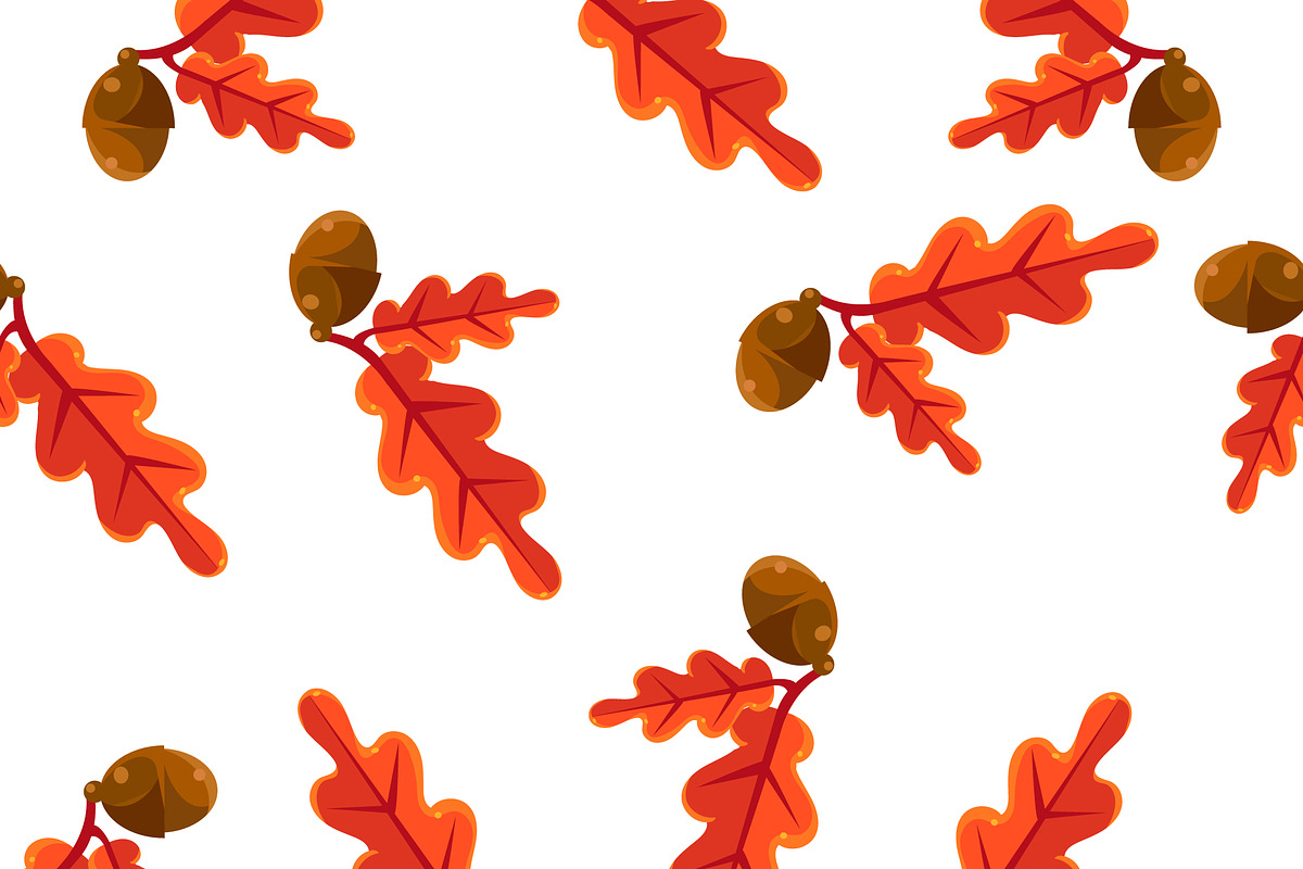 Seamless pattern with leaf in Patterns - product preview 8