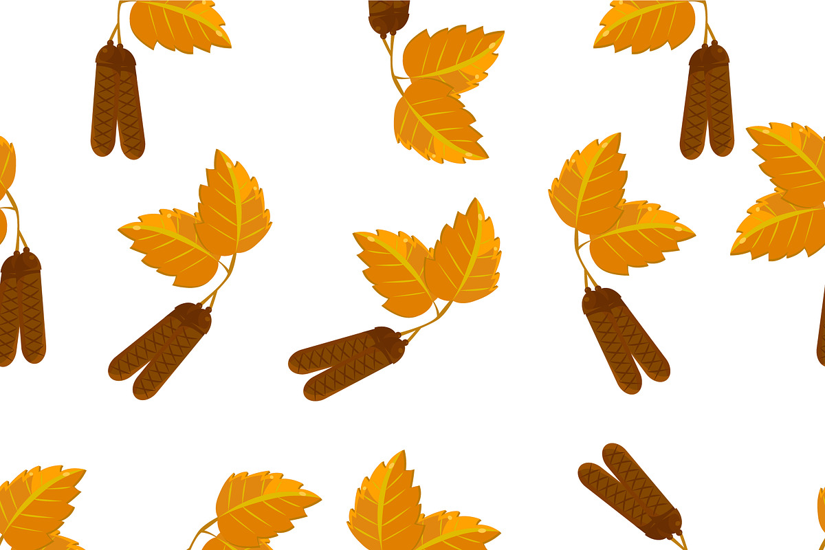 Seamless pattern with leaf in Patterns - product preview 8