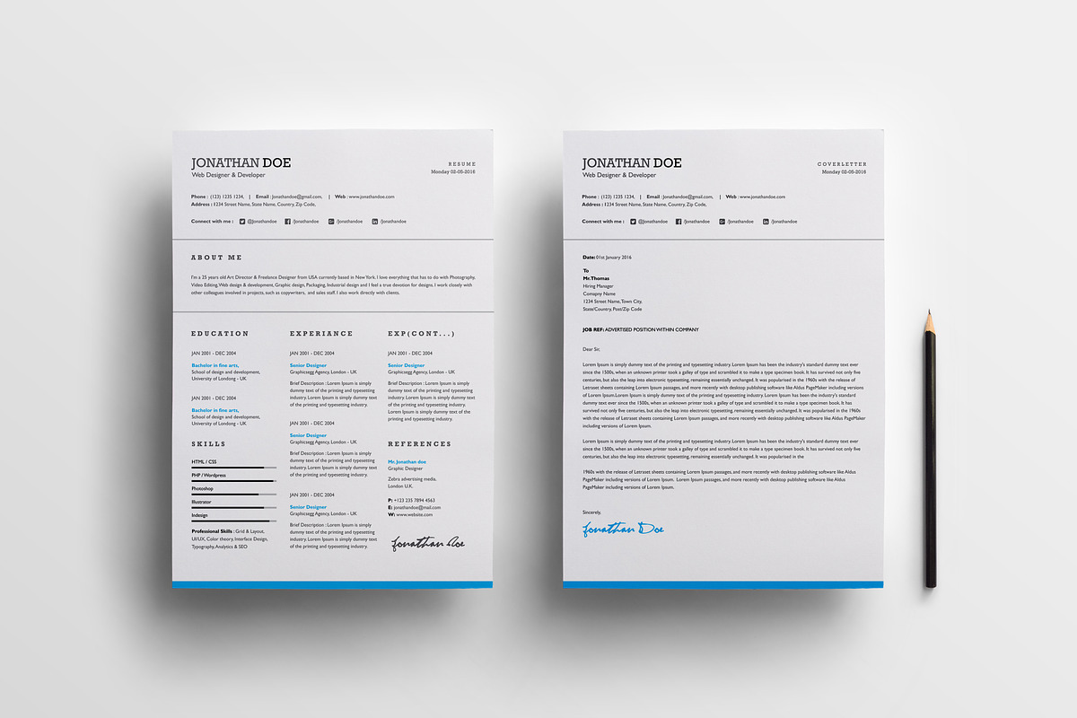 Word resume+cover letter in Letter Templates - product preview 8