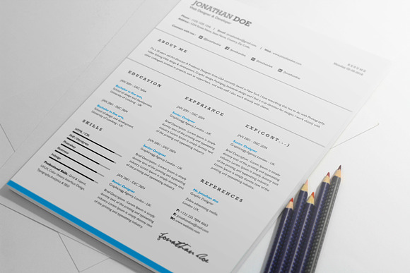 Word resume+cover letter in Letter Templates - product preview 3