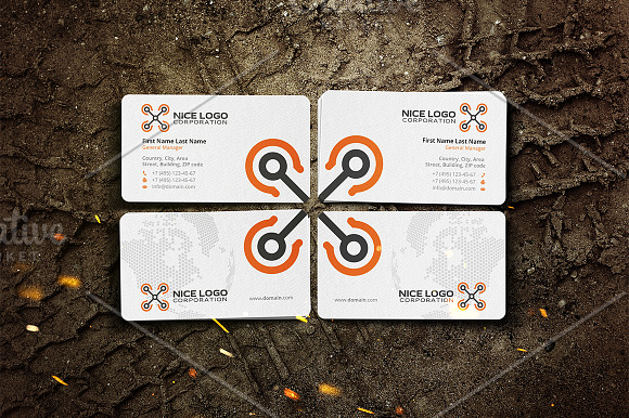 copter business card in Business Card Templates - product preview 1