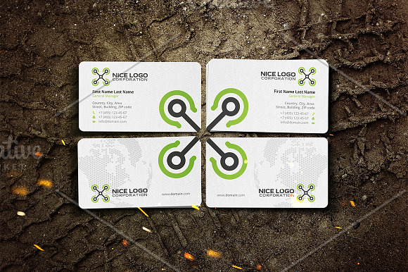 copter business card in Business Card Templates - product preview 3