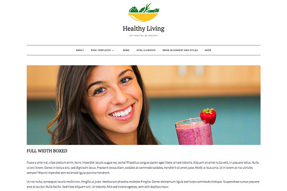 Healthy Living-Fresh Blogging Theme in WordPress Blog Themes - product preview 4