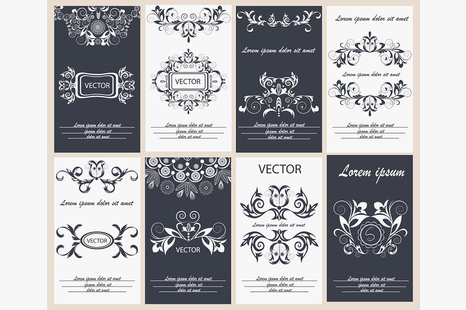 Set flyer design template in Illustrations - product preview 8