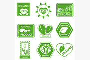 Organic products, leaflet logo