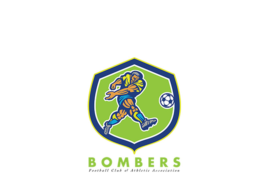 Bombers Football Athletic Associatio in Logo Templates - product preview 8