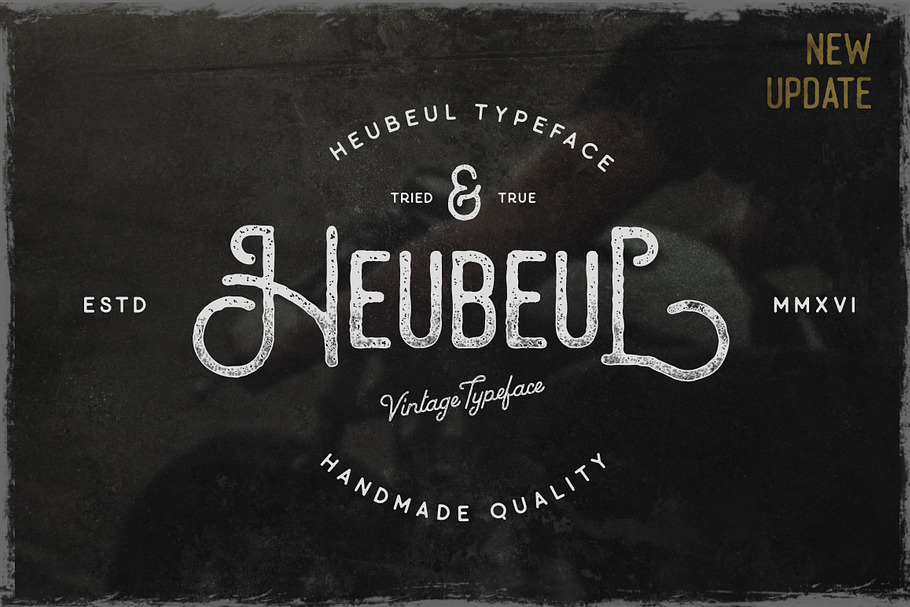 Heubeul Vintage Typeface (UPDATE) in Display Fonts - product preview 8