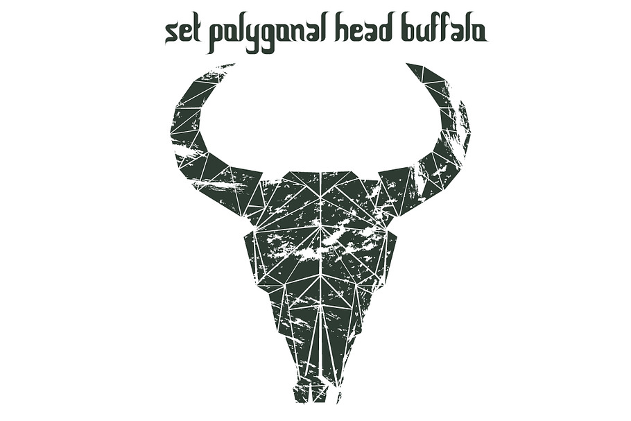 Polygonal head buffalo