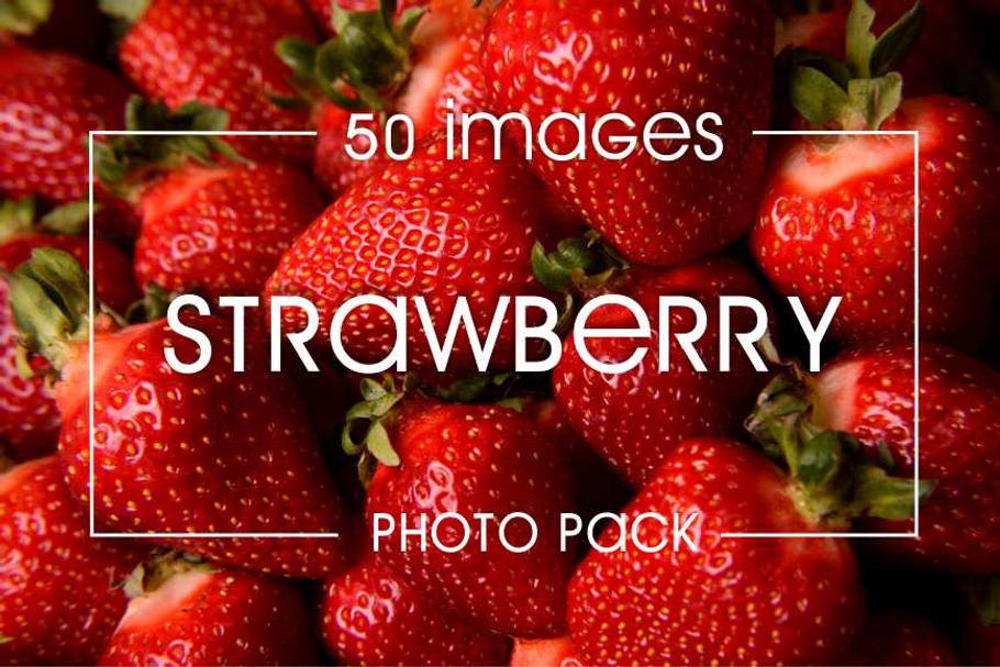 Strawberry photo pack