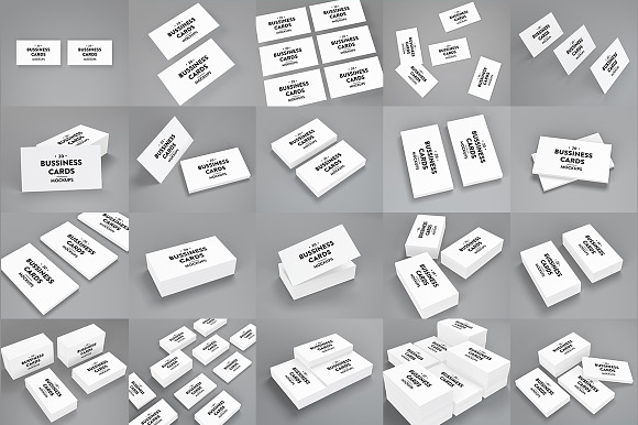 20 Business Cards Mockups in Print Mockups - product preview 3