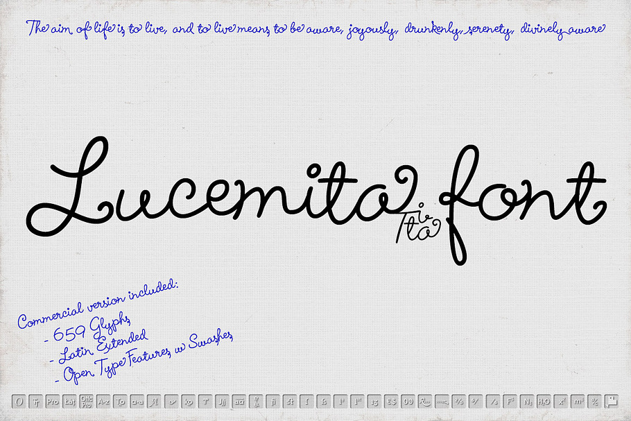 Lucemita font in Script Fonts - product preview 8
