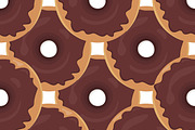 Set Donuts Seamless Backgrounds