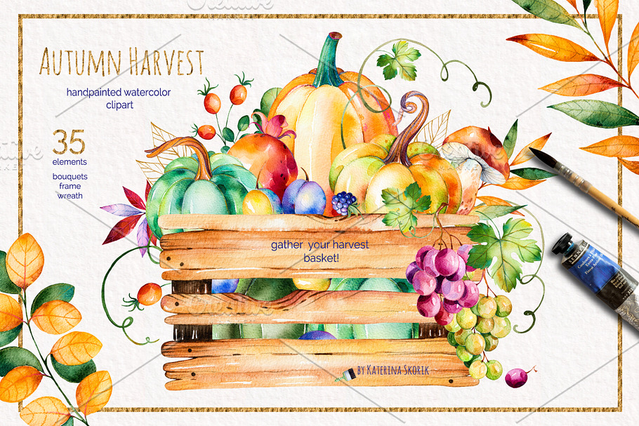 Autumn Harvest in Illustrations - product preview 8