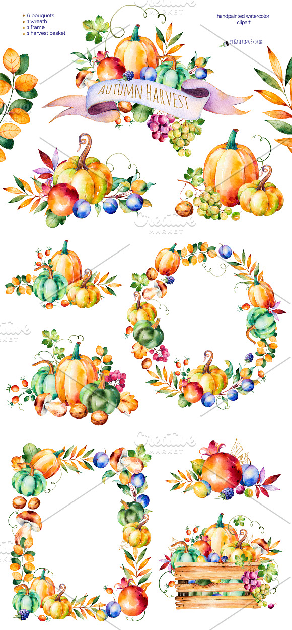 Autumn Harvest in Illustrations - product preview 2