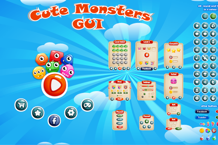 Cute Monsters GUI