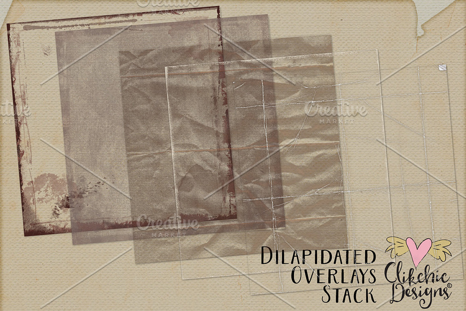 Dilapidated Textures Overlay Stack in Textures - product preview 8