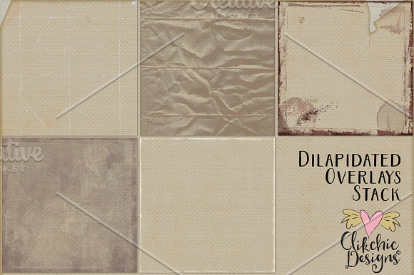 Dilapidated Textures Overlay Stack in Textures - product preview 1
