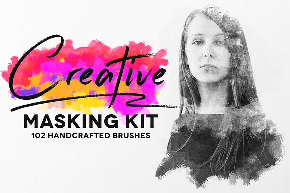 Creative Masking Kit in Photoshop Brushes - product preview 7