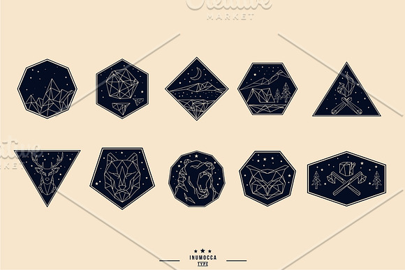 10 Geometric Vintage Badges in Logo Templates - product preview 7