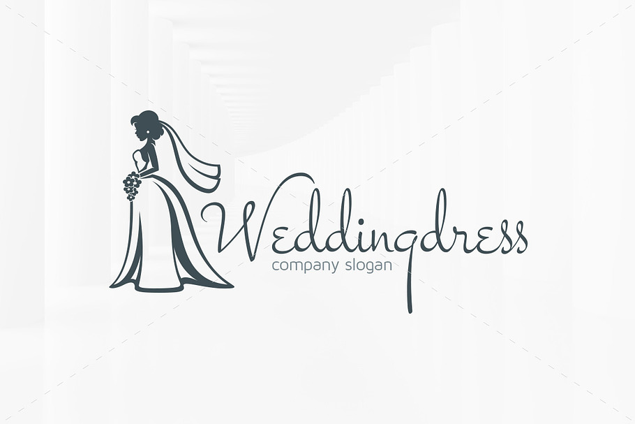 Wedding Dress Logo Template in Templates - product preview 8