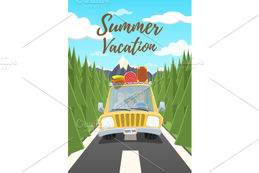 Summer vacation poster