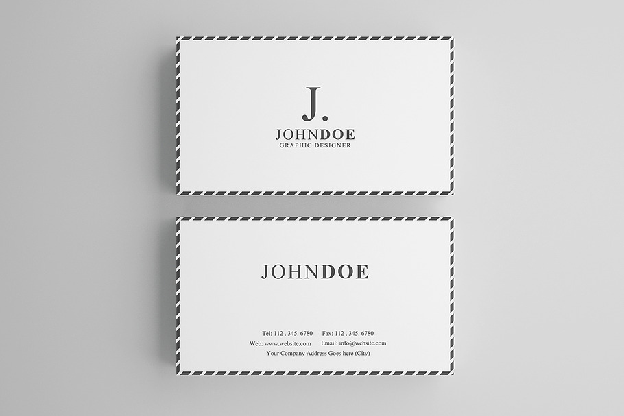 Modern Business card template in Business Card Templates - product preview 8