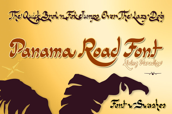Panama Road font in Script Fonts - product preview 1