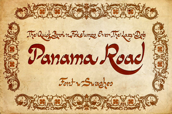 Panama Road font in Script Fonts - product preview 4