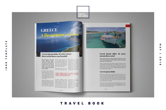 GET LOST / Travel Magazine in Magazine Templates - product preview 2