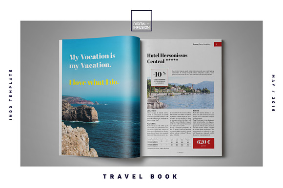 GET LOST / Travel Magazine in Magazine Templates - product preview 3