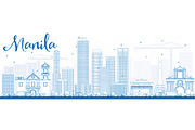 Outline Manila Skyline