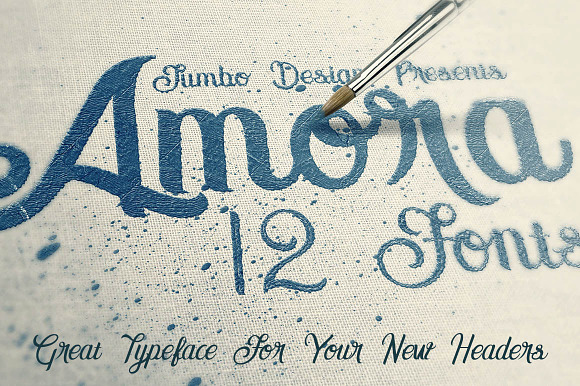 Amora Script in Script Fonts - product preview 3