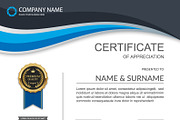 Vector certificate template 12 in 1