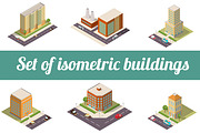 Set of isometric buildings