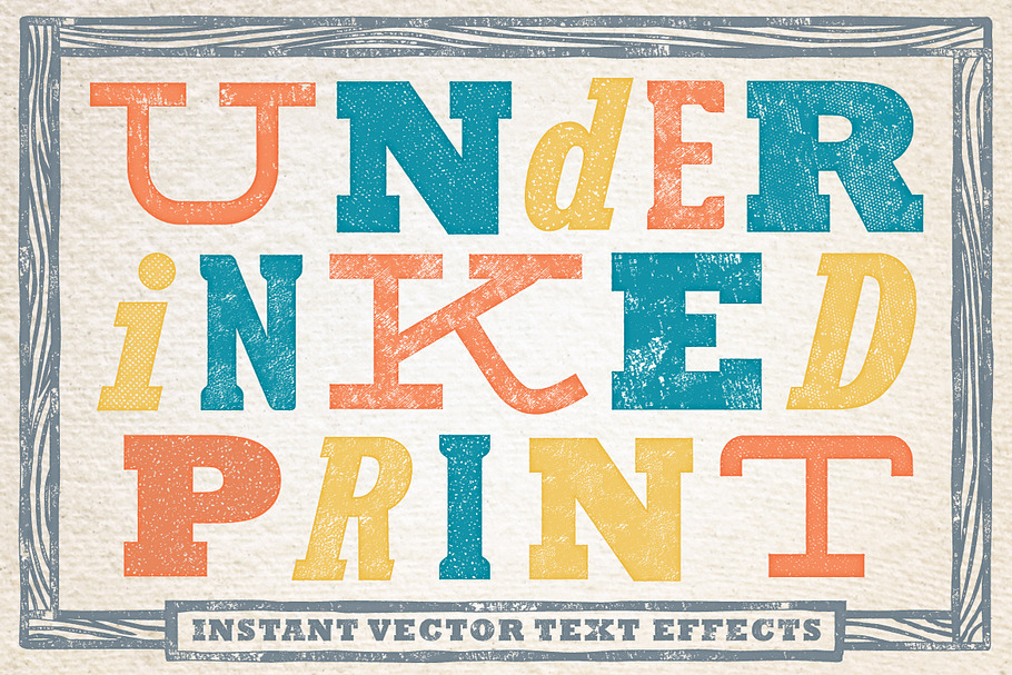Under-inked Print Styles