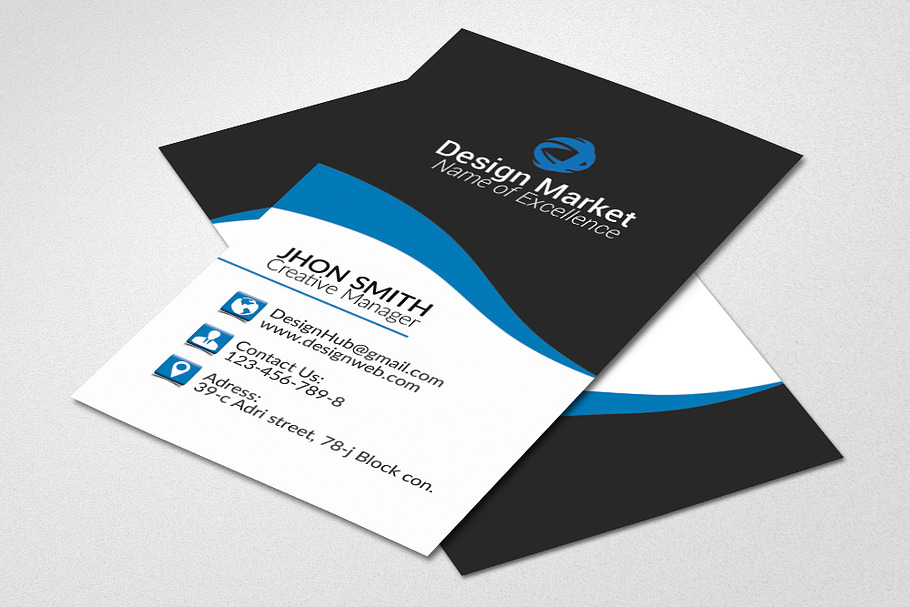 Vertical Business Card Template in Templates - product preview 8