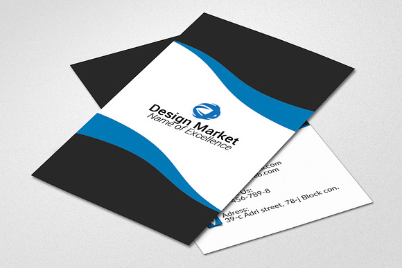 Vertical Business Card Template in Templates - product preview 1