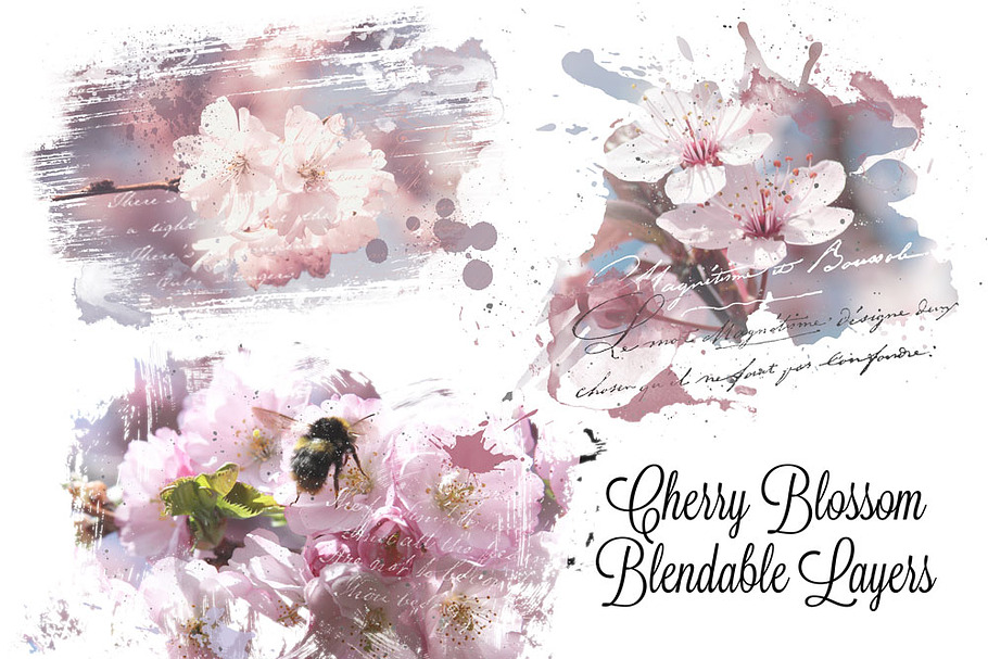 Cherry Blossom Blendable Overlays in Textures - product preview 8