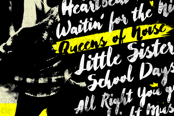Cherie Bomb - Punk rock script font in Script Fonts - product preview 1