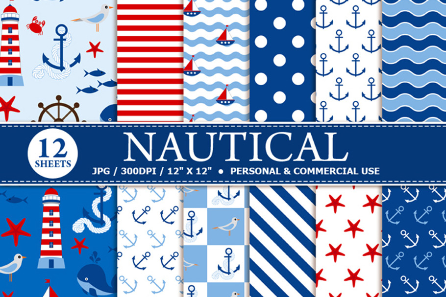 Nautical Digital Paper