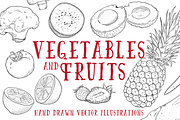 Vintage Vegetables & Fruits Kit